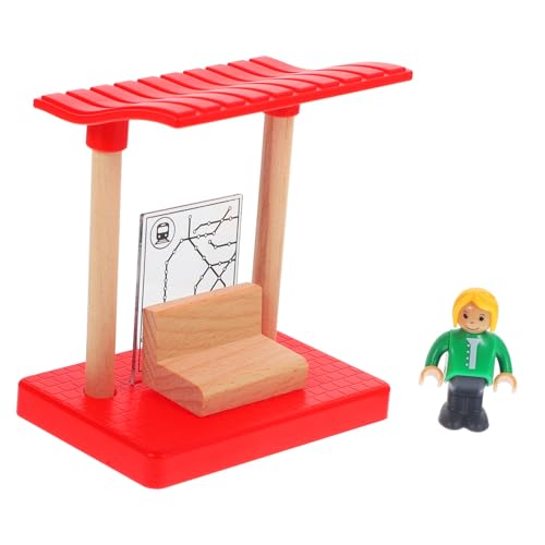 ERINGOGO Holzeisenbahn Zubehör Holzbahn Bahnhof Plattform DIY Modell Sicher Glattkanten Pädagogisch Fördernd für Jungen Mädchen ERINGOGO Holzeisenbahn Zubehör Holzbahn Bahnhof Plattform DIY Modell Sicher Glattkanten Pädagogisch Fördernd für Jungen Mädchen von ERINGOGO