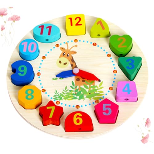 ERINGOGO Holzperlen Lernuhr für Kleinkinder Montessori Holzspielzeug Zahlen Lernen Ab Jahren Umweltfreundliche Sortieruhr mit Digitalem Design Pädagogisches für Jungen Mädchen ERINGOGO Holzperlen Lernuhr für Kleinkinder Montessori Holzspielzeug Zahlen Lernen Ab Jahren Umweltfreundliche Sortieruhr mit Digitalem Design Pädagogisches für Jungen Mädchen von ERINGOGO