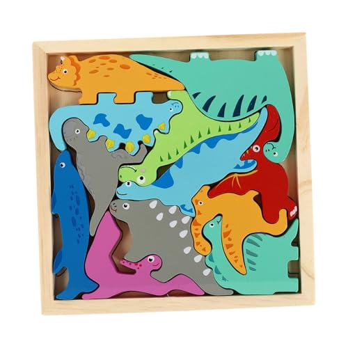 ERINGOGO Holzpuzzle Dinosaurier für Kleinkinder Edukatives Holzspielzeug Handgefertigt Robust und Sicher Fördert Feinmotorik und Hand Auge Koordination Lernspielzeug für Jungen und Mädchen ERINGOGO Holzpuzzle Dinosaurier für Kleinkinder Edukatives Holzspielzeug Handgefertigt Robust und Sicher Fördert Feinmotorik und Hand Auge Koordination Lernspielzeug für Jungen und Mädchen von ERINGOGO