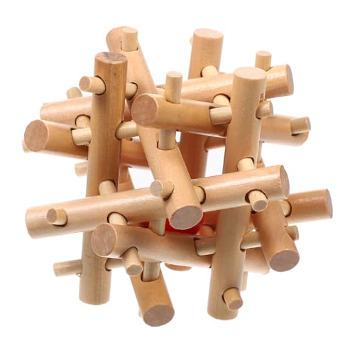 ERINGOGO Holzpuzzle Für Bildungsspielzeug Knobelspiel Mit Ball Im Käfig Für Jungen Für Kreative Denkaufgaben Und Frühkindliche von ERINGOGO