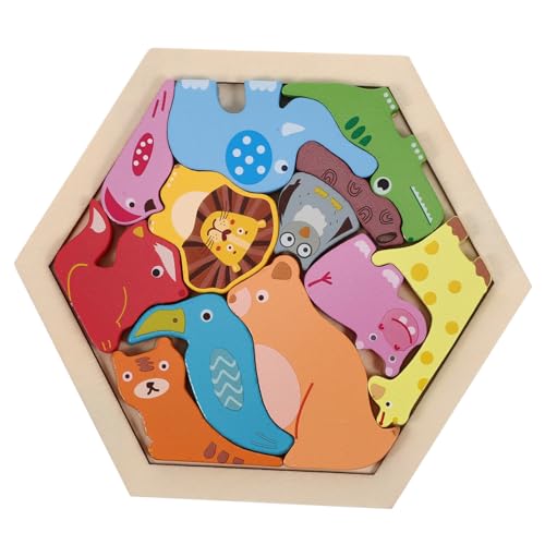 ERINGOGO Holzpuzzle Geometrische Tierformen Lernspielzeug für Kleinkinder Ab Jahren Sicheres Tierpuzzle mit Farb Formerkennung Fördert Feinmotorik und Kognition ERINGOGO Holzpuzzle Geometrische Tierformen Lernspielzeug für Kleinkinder Ab Jahren Sicheres Tierpuzzle mit Farb Formerkennung Fördert Feinmotorik und Kognition von ERINGOGO