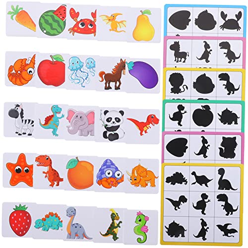 ERINGOGO Holzpuzzle Lernspielzeug für Schatten Zuordnen Pädagogisch Handkoordination Fördernd Langlebig Bunte Formen Frühe Bildungsförderung Sicher und Spielerisch ERINGOGO Holzpuzzle Lernspielzeug für Schatten Zuordnen Pädagogisch Handkoordination Fördernd Langlebig Bunte Formen Frühe Bildungsförderung Sicher und Spielerisch von ERINGOGO