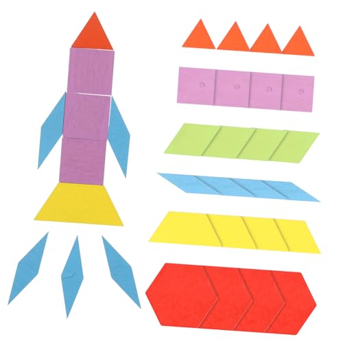 ERINGOGO Holzpuzzle Set Teilig Buntes Montessori Lernspielzeug für Ab Jahren Pädagogisches Geometrisches Formen und Kreativität Hand Augen Koordination und Kognitiver Entwicklung ERINGOGO Holzpuzzle Set Teilig Buntes Montessori Lernspielzeug für Ab Jahren Pädagogisches Geometrisches Formen und Kreativität Hand Augen Koordination und Kognitiver Entwicklung von ERINGOGO