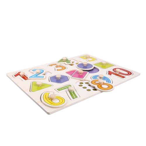 ERINGOGO Holzpuzzle Zahlen Montessori Lernspielzeug für Kleinkinder Ab Jahr Holz Steckpuzzle mit Angenehmem Griff und Lehrreichem Design Geschenk für Mädchen ERINGOGO Holzpuzzle Zahlen Montessori Lernspielzeug für Kleinkinder Ab Jahr Holz Steckpuzzle mit Angenehmem Griff und Lehrreichem Design Geschenk für Mädchen von ERINGOGO