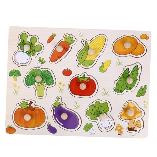 ERINGOGO Holzpuzzle mit Gemüse und Obst Motiv Kreatives Lernspielzeug für Kleinkinder Ab Jahren Motorisches Steckspiel Geschicklichkeit und Kreativität ERINGOGO Holzpuzzle mit Gemüse und Obst Motiv Kreatives Lernspielzeug für Kleinkinder Ab Jahren Motorisches Steckspiel Geschicklichkeit und Kreativität von ERINGOGO