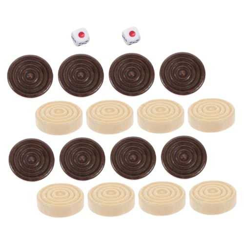 ERINGOGO Holzspielsteine Set Rund für Schach und Dame Ersatzspielsteine aus Robustem Holz Elegant für Familien Klassenzimmer Spiele Geeignet ERINGOGO Holzspielsteine Set Rund für Schach und Dame Ersatzspielsteine aus Robustem Holz Elegant für Familien Klassenzimmer Spiele Geeignet von ERINGOGO