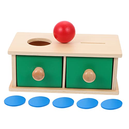 ERINGOGO Holzspielzeug Für Augen Hand Koordinationsspielzeug Feines Bewegungsspielzeug Mit Zielbox Und Kugel Pädagogisches Für Kleinkinder von ERINGOGO