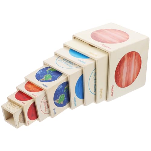 ERINGOGO Holzspielzeug Planeten Lernspielzeug für Kleinkinder Stabile Kreative Stapelboxen Fördert Logisches Denken und Vorstellungskraft Montessori ERINGOGO Holzspielzeug Planeten Lernspielzeug für Kleinkinder Stabile Kreative Stapelboxen Fördert Logisches Denken und Vorstellungskraft Montessori von ERINGOGO
