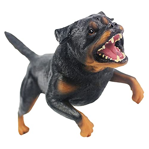 ERINGOGO Realistisches Rottweiler Modell Für Hundestatue Als Lernspielzeug Tierfigur Für Kleinkinder Dekorative Hundefigur Für Die Von Kreativität Und Bildung von ERINGOGO