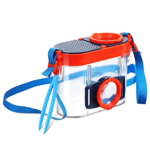 ERINGOGO Insekten Beobachtungsbox Set aus Robustem Kunststoff mit Lupe und Klammer für Leichtes Sicheres Insektenfänger Kit mit Belüftetem Beobachtungsgehäuse für Naturerkundungen ERINGOGO Insekten Beobachtungsbox Set aus Robustem Kunststoff mit Lupe und Klammer für Leichtes Sicheres Insektenfänger Kit mit Belüftetem Beobachtungsgehäuse für Naturerkundungen von ERINGOGO