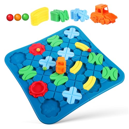 ERINGOGO Intelligentes Gleisbau Spielset für Logisches Labyrinth Puzzle mit Vielfältigen Bahnstrecken Fördert Kritisches Kognitive Fähigkeiten und Kreatives Sicher und Leicht zu Handhaben ERINGOGO Intelligentes Gleisbau Spielset für Logisches Labyrinth Puzzle mit Vielfältigen Bahnstrecken Fördert Kritisches Kognitive Fähigkeiten und Kreatives Sicher und Leicht zu Handhaben von ERINGOGO