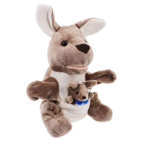 ERINGOGO Känguru-Handpuppenspielzeug heiser Haustier ausgestopft Marionette Geburtstagsgeschenk kinderpuppe süße Tierhandpuppe Handpuppe für Baumwolle Blue von ERINGOGO