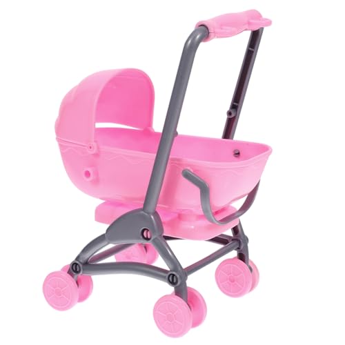 ERINGOGO Kinderspielzeugwagen Babypuppe Babyspielzeug Kinderwagen Für Puppen Simulation Puppenwagen Babyspielzeug Kinderwagen Kleiner Kinderwagen Simulierter Puppenwagen Puppe Niedlicher von ERINGOGO