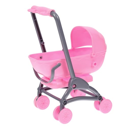 ERINGOGO Kinderspielzeugwagen Babypuppe Babyspielzeug Puppenhaus Kinderwagen Kinderwagen Puppenwagen Aus Kunststoff Spielzeugwagen Kinderwagen Für 3 Jährige Mädchen Puppenkram Kinderwagen von ERINGOGO