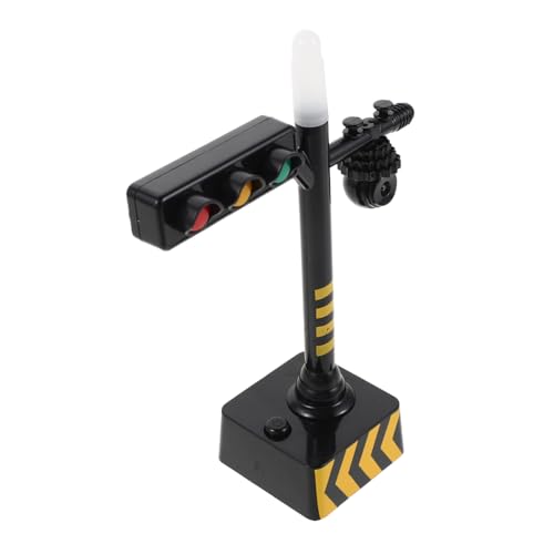 ERINGOGO Kindertransportspielzeug Ampelmodelle Eisenbahnsignalleuchte Zugzubehör Ampel Kinderverkehrsspielzeug Spielzeugampel Sandtischlayout Dekor Schwarzer Kunststoff ERINGOGO Kindertransportspielzeug Ampelmodelle Eisenbahnsignalleuchte Zugzubehör Ampel Kinderverkehrsspielzeug Spielzeugampel Sandtischlayout Dekor Schwarzer Kunststoff von ERINGOGO