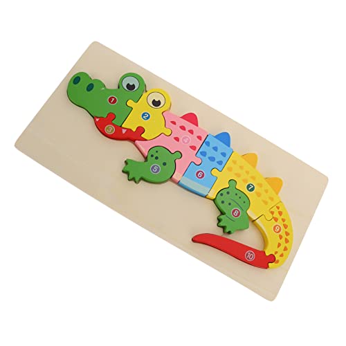 ERINGOGO Kognitives Dreidimensionales Puzzle Junge Kinderspielzeug Bodenrätsel Für Bausteine ​​für Puzzle Monster Junge Krokodil Teppiche Bodenpuzzle Hölzern von ERINGOGO