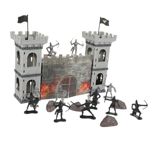 ERINGOGO Kreatives Kriegsspielzeug Set Plastik Soldaten Modell mit Antiker Kavallerie und Antiken Burgfiguren Detailreiche Sandtisch Modelle für Fantasie und Lernspiel ERINGOGO Kreatives Kriegsspielzeug Set Plastik Soldaten Modell mit Antiker Kavallerie und Antiken Burgfiguren Detailreiche Sandtisch Modelle für Fantasie und Lernspiel von ERINGOGO