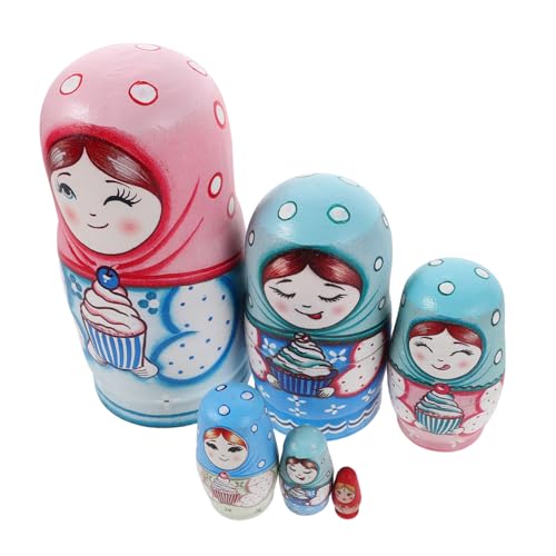 ERINGOGO Lagige Handbemalte Russische Holzspielzeuge Stapelbare Traditionelle Puppen für Mädchen Interaktives Lernspielzeug und Dekoratives Kulturerbe ERINGOGO Lagige Handbemalte Russische Holzspielzeuge Stapelbare Traditionelle Puppen für Mädchen Interaktives Lernspielzeug und Dekoratives Kulturerbe von ERINGOGO