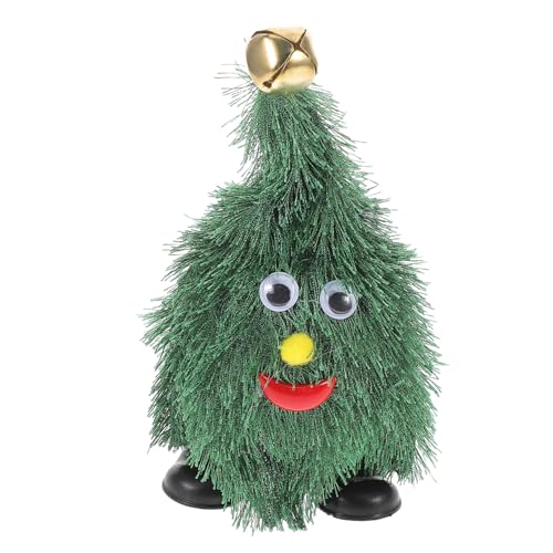 ERINGOGO Laufendes Weihnachtsbaumspielzeug Tanzender Weihnachtsbaum Animiertes Weihnachtsspielzeug Beweglicher Weihnachtsschmuck Weihnachtsspielzeug Mit Bewegung Baum Mit Beinen PVC Green von ERINGOGO