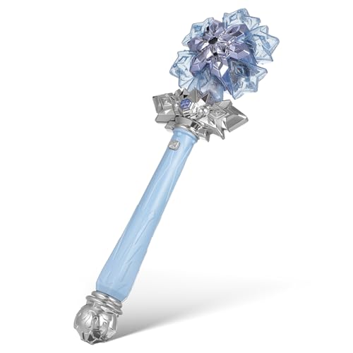 ERINGOGO Leuchtender Schneeflocken Zauberstab mit Sprühfunktion und Musik für Robustes Kunststoffspielzeug für Verkleidung Rollenspiele und Partys Blaues Geschenkset ERINGOGO Leuchtender Schneeflocken Zauberstab mit Sprühfunktion und Musik für Robustes Kunststoffspielzeug für Verkleidung Rollenspiele und Partys Blaues Geschenkset von ERINGOGO