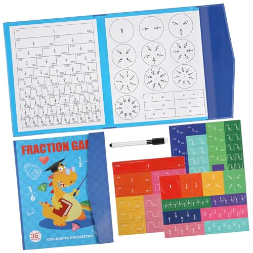 ERINGOGO Magnetische Bruchrechen tafel mit Abwischbarer Oberfläche Inklusive Magnetischer Bruchkreise Streifen Interaktives Lernspielzeug für Fördert Praktisches Üben und Anschauliches ERINGOGO Magnetische Bruchrechen tafel mit Abwischbarer Oberfläche Inklusive Magnetischer Bruchkreise Streifen Interaktives Lernspielzeug für Fördert Praktisches Üben und Anschauliches von ERINGOGO
