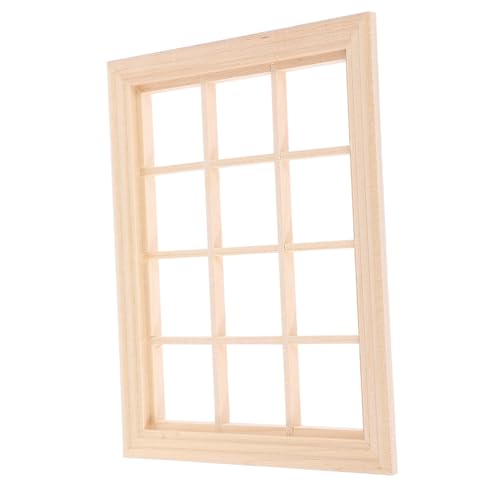 ERINGOGO Maßstab DIY Puppenhaus Zubehör Naturbelassenes Fenster Modell für Realistische Puppenhaus Dekoration Handliches Mini Blank Window für Kreative Gestaltung ERINGOGO Maßstab DIY Puppenhaus Zubehör Naturbelassenes Fenster Modell für Realistische Puppenhaus Dekoration Handliches Mini Blank Window für Kreative Gestaltung von ERINGOGO
