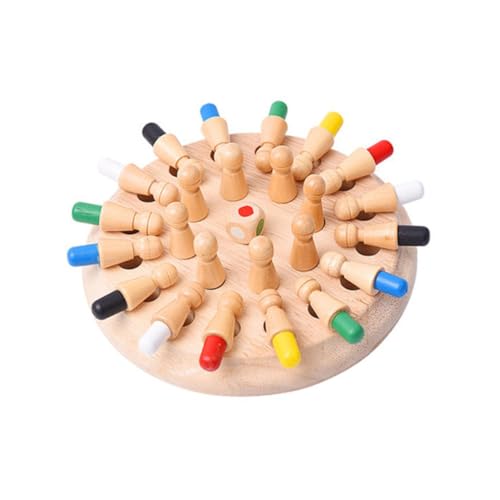 ERINGOGO Memory Matching Chess Holzspielzeug Pädagogisches Gedächtnistraining Langlebiges Logikspiel für Glatte Oberfläche Robustes Material Interaktives Familienspiel ERINGOGO Memory Matching Chess Holzspielzeug Pädagogisches Gedächtnistraining Langlebiges Logikspiel für Glatte Oberfläche Robustes Material Interaktives Familienspiel von ERINGOGO