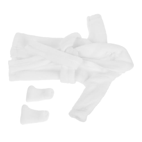 ERINGOGO Mini Bademantel und Socken Set für Puppen Weiche Puppenkleidung aus Angenehmem Stoff Vielseitig Einsetzbar Festlicher Look Langlebig und Verarbeitet ERINGOGO Mini Bademantel und Socken Set für Puppen Weiche Puppenkleidung aus Angenehmem Stoff Vielseitig Einsetzbar Festlicher Look Langlebig und Verarbeitet von ERINGOGO