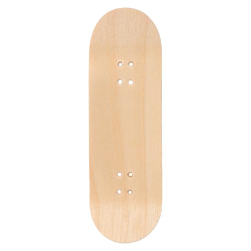 ERINGOGO Mini-Finger-Skateboard-Spielzeug Unvollendetes Holz-Finger-Skateboard-Deck Lustiges Fingerspielzeug Fingerspitzenbewegung Neuartiges Spielzeug Für Teenager Und Erwachsene von ERINGOGO