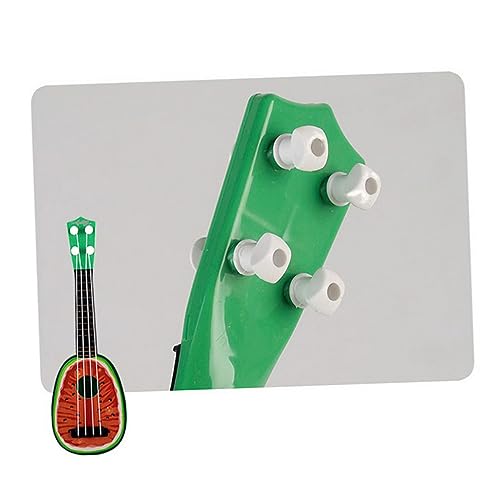 ERINGOGO Mini Obst Ukulele Für Musikinstrument Lernspielzeug Wassermelonen Design Ideales Für Musikalische Entdeckung Und Kreatives Spiel Farbige Mini Gitarre von ERINGOGO