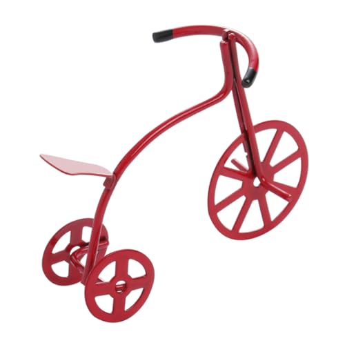 ERINGOGO Mini Puppenhaus Dreirad Modell aus Kreatives Mini Möbel Deko Ornament Detailreiches Puppenhaus Zubehör in Rot Leicht und Sicher für Kinderzimmer ERINGOGO Mini Puppenhaus Dreirad Modell aus Kreatives Mini Möbel Deko Ornament Detailreiches Puppenhaus Zubehör in Rot Leicht und Sicher für Kinderzimmer von ERINGOGO