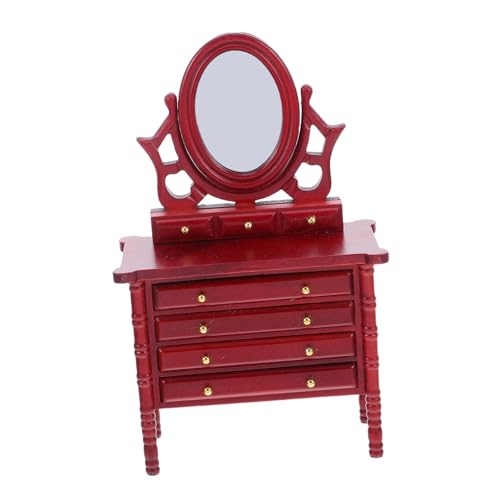 ERINGOGO Mini -Schminktisch Puppenhaus kleine Kommode Puppenhauskommode tragbarer Schminktisch miniaturmöbel Miniaturspielzeug Miniatur-Puppenstubenmöbel Puppenhaus-Sideboard hölzern rot ERINGOGO Mini -Schminktisch Puppenhaus kleine Kommode Puppenhauskommode tragbarer Schminktisch miniaturmöbel Miniaturspielzeug Miniatur-Puppenstubenmöbel Puppenhaus-Sideboard hölzern rot von ERINGOGO