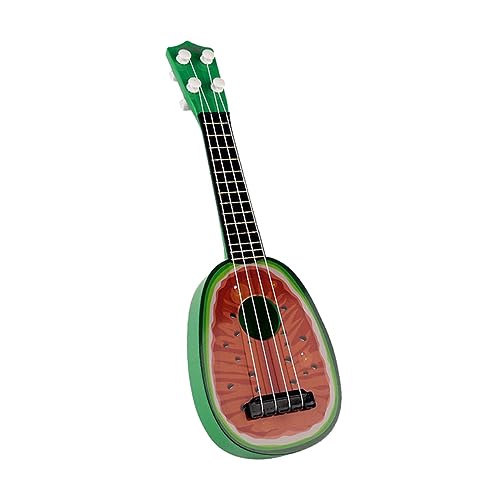 ERINGOGO Mini Ukulele Für Früchte Gitarrenspielzeug Aus Musikinstrument Für Kleinkinder Pädagogisches Mit Saiten Wassermelone von ERINGOGO