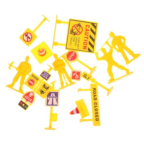 ERINGOGO Mini Verkehrsschilder und Baustellenabsperrungen für Detailreiche Kunststoff Straßenkegel und Verkehrszeichen Pädagogisches Verkehrsmodell für Rollenspiele und Kreative ERINGOGO Mini Verkehrsschilder und Baustellenabsperrungen für Detailreiche Kunststoff Straßenkegel und Verkehrszeichen Pädagogisches Verkehrsmodell für Rollenspiele und Kreative von ERINGOGO