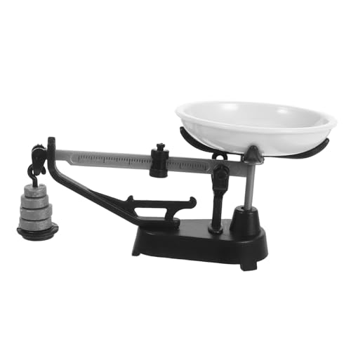 ERINGOGO Miniatur Attrappe Vintage Mechanische Kleine Balance Modell Puppenhaus Zubehör Realistische Dekoration für Mini Haus Szene Schwarz ERINGOGO Miniatur Attrappe Vintage Mechanische Kleine Balance Modell Puppenhaus Zubehör Realistische Dekoration für Mini Haus Szene Schwarz von ERINGOGO