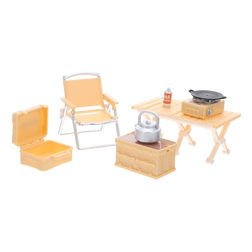 ERINGOGO Miniatur Camping Grill Ofen Box Klappstühle Picknicktisch für Puppenhaus Outdoor Rollenspiel Kreatives DIY Zubehör ERINGOGO Miniatur Camping Grill Ofen Box Klappstühle Picknicktisch für Puppenhaus Outdoor Rollenspiel Kreatives DIY Zubehör von ERINGOGO