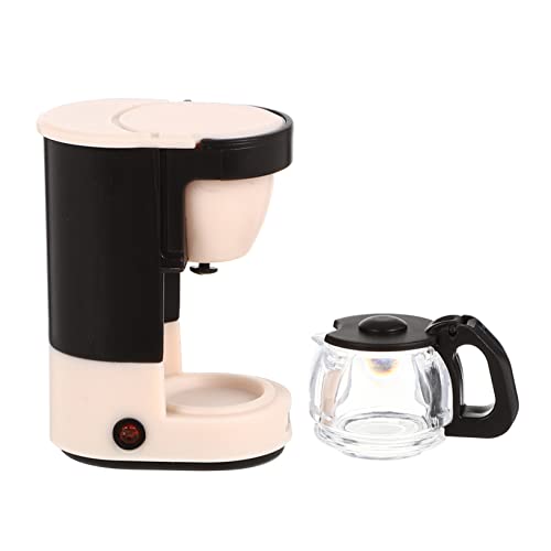 ERINGOGO Miniatur-Kaffee Maschine Kaffeemaschine Spielküchenzubehör Kaffeemaschinen Für Kaffeemaschine Kaffeemaschine Puppenhauszubehör Rosa Plastik von ERINGOGO