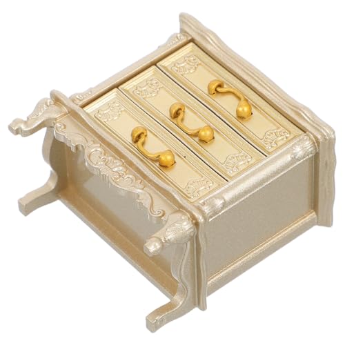 ERINGOGO Miniatur Nachttisch Retro Vintage Schrank Holzmodell Kleine Puppenhaus Möbel Schlafzimmer Dekoration Kompakter Schubladenschrank für Sammler und Kreative ERINGOGO Miniatur Nachttisch Retro Vintage Schrank Holzmodell Kleine Puppenhaus Möbel Schlafzimmer Dekoration Kompakter Schubladenschrank für Sammler und Kreative von ERINGOGO