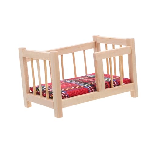 ERINGOGO Miniatur Puppenhaus Babybett aus Holz Realistische Babykreissbett Nachbildung mit Matratze Kompakte Puppenhaus Schlafzimmer Möbel Vielseitiges Zubehör für Kreative Miniaturszenen ERINGOGO Miniatur Puppenhaus Babybett aus Holz Realistische Babykreissbett Nachbildung mit Matratze Kompakte Puppenhaus Schlafzimmer Möbel Vielseitiges Zubehör für Kreative Miniaturszenen von ERINGOGO