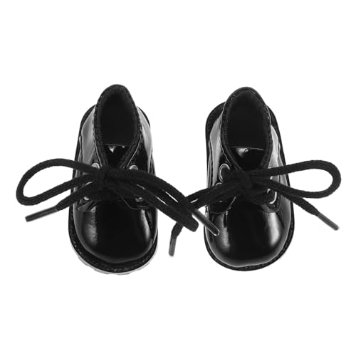 ERINGOGO Miniatur Puppenschuhe für Baumwollpuppen Schwarze Glänzende Lederschuhe Leicht Anzuziehen Detailreiche Mini Flache Schuhe für Puppenhaus und Spielzeugzubehör ERINGOGO Miniatur Puppenschuhe für Baumwollpuppen Schwarze Glänzende Lederschuhe Leicht Anzuziehen Detailreiche Mini Flache Schuhe für Puppenhaus und Spielzeugzubehör von ERINGOGO
