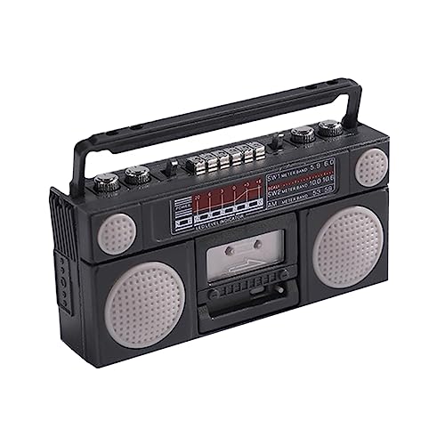 ERINGOGO Miniatur Radio Modell Dekoratives Simulationsfunkmodell Für Puppenhaus Retro Design Für Kreative DIY Projekte Und Miniatur Bastelset von ERINGOGO