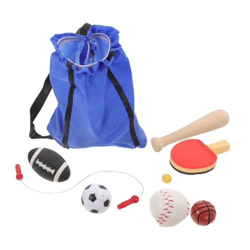 ERINGOGO Miniatur Sports Set für Puppenhaus Realistisches Basketball Fußball Springseil Stabiles Tragbares Miniatur Sportzubehör Langlebig für Puppenhausdeko und Fotorequisiten ERINGOGO Miniatur Sports Set für Puppenhaus Realistisches Basketball Fußball Springseil Stabiles Tragbares Miniatur Sportzubehör Langlebig für Puppenhausdeko und Fotorequisiten von ERINGOGO