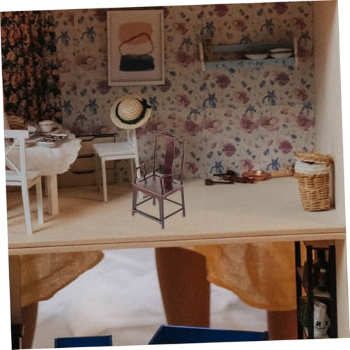 ERINGOGO Miniatur Stuhl aus Abs Verschleißfest Traditionelle Chinesische Möbel Dekorativer Puppenhaus Stuhl für DIY Miniaturhäuser und Gartendekoration Langlebig und Detailreich ERINGOGO Miniatur Stuhl aus Abs Verschleißfest Traditionelle Chinesische Möbel Dekorativer Puppenhaus Stuhl für DIY Miniaturhäuser und Gartendekoration Langlebig und Detailreich von ERINGOGO