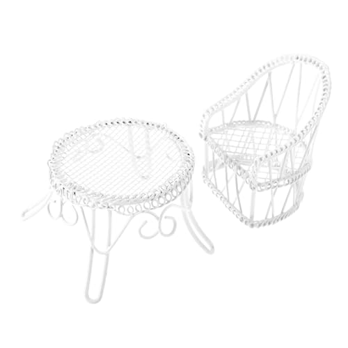 ERINGOGO Miniaturmöbel Set Für Puppenhaus Elegante Tisch Stuhl-Kombination Für Kreative Fotografie Vielseitig Einsetzbar Als Deko Oder Kleiner Arbeitsplatz Pflegeleicht Für Puppenhaus-Lands ERINGOGO Miniaturmöbel Set Für Puppenhaus Elegante Tisch Stuhl-Kombination Für Kreative Fotografie Vielseitig Einsetzbar Als Deko Oder Kleiner Arbeitsplatz Pflegeleicht Für Puppenhaus-Lands von ERINGOGO