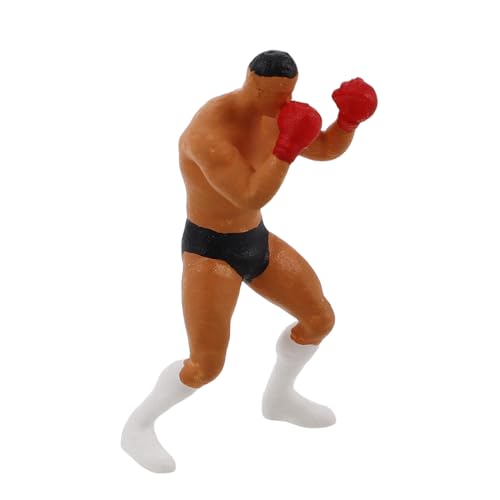 ERINGOGO Miniatur-boxermodell Modelleisenbahnen Miniaturpuppen Winzige Figuren Menschen Zahlen Gaming-actionfiguren Menschenfiguren Für Kinder Wrestling-actionfiguren Männchen Harz von ERINGOGO