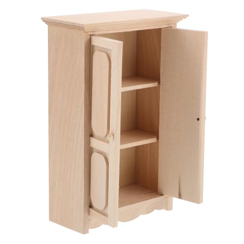 ERINGOGO Einzigartiges Design Miniatur Puppenhaus Display Regal Stilvolle Holz Schrank Für Spielzeug von ERINGOGO