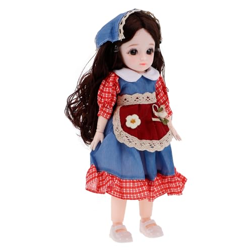 ERINGOGO Modepuppe kinderpuppe kinderspielzeug Kugelgelenkpuppe DIY-Puppen Figuren Spielfigur Tu so, würdest du Kinder Spielen schönes Mädchen Bjd-Puppen Prinzessin Actionfigur Stoff von ERINGOGO