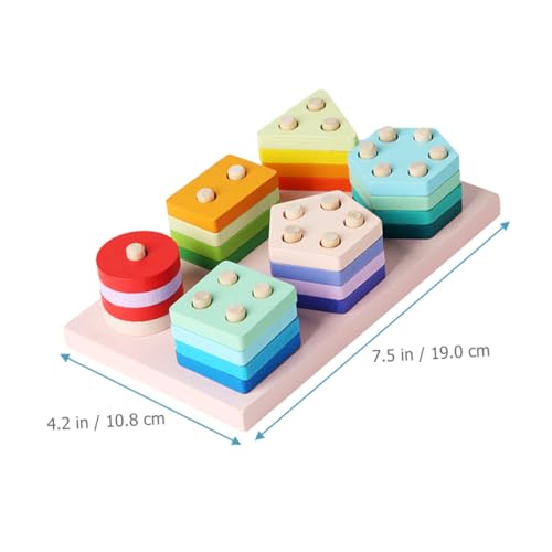 ERINGOGO Montessori Holz Steckspielzeug Teilig Geometrische Formen für Ab Jahr Pädagogisches Lernspielzeug Motorik Farberkennung und Hand Augen Koordination ERINGOGO Montessori Holz Steckspielzeug Teilig Geometrische Formen für Ab Jahr Pädagogisches Lernspielzeug Motorik Farberkennung und Hand Augen Koordination von ERINGOGO
