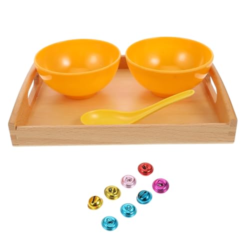 ERINGOGO Montessori Scooping Bell Holz mit Bunter Glocke und Stabilem Tablett Kindergarten Lernspielzeug zur Feinmotorik und Kognitiver Fähigkeiten für Ab Jahren Zufällige Zufällige Farbe ERINGOGO Montessori Scooping Bell Holz mit Bunter Glocke und Stabilem Tablett Kindergarten Lernspielzeug zur Feinmotorik und Kognitiver Fähigkeiten für Ab Jahren Zufällige Zufällige Farbe von ERINGOGO