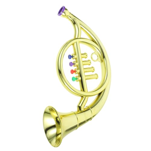 ERINGOGO Musikalisches Für Hornbläser Signalhörner Kinderspielzeug Spielzeuge Hornzubehör Für Lustiges Spielzeughorn Horn Golden Plastik von ERINGOGO